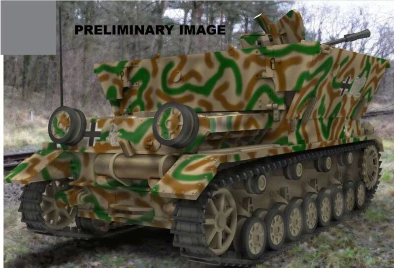 Revell Model Set Flakpanzer IV "Möbelwagen" 3.7cm Flak Modellbausatz mit Basiszubehör / 63363
