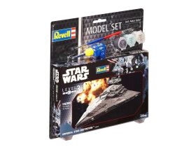 Revell Model Set Star Wars Imperial Star Destroyer Modellbausatz mit Basiszubehör / 63609