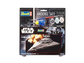 Revell Model Set Star Wars Imperial Star Destroyer Modellbausatz mit Basiszubehör / 63609