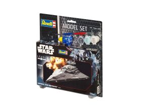 Revell Model Set Star Wars Imperial Star Destroyer Modellbausatz mit Basiszubehör / 63609