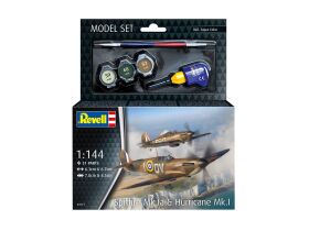 Revell Model Set Spitfire Mk.Ia & Hurricane Mk.I Modellbausatz mit Basiszubehör / 63771