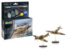 Revell Model Set Spitfire Mk.Ia & Hurricane Mk.I Modellbausatz mit Basiszubehör / 63771