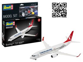 Revell Model Set Boeing 737-800 Turkish Airlines 1:144 Plastikmodellbausatz / 63772
