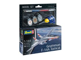 Revell Model Set Grumman F-14A Tomcat Modellbausatz mit Basiszubehör / 63782