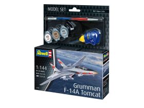 Revell Model Set Grumman F-14A Tomcat Modellbausatz mit Basiszubehör / 63782