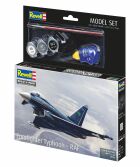 Revell Model Set Eurofighter Typhoon - RAF Modellbausatz mit Basiszubehör / 63796