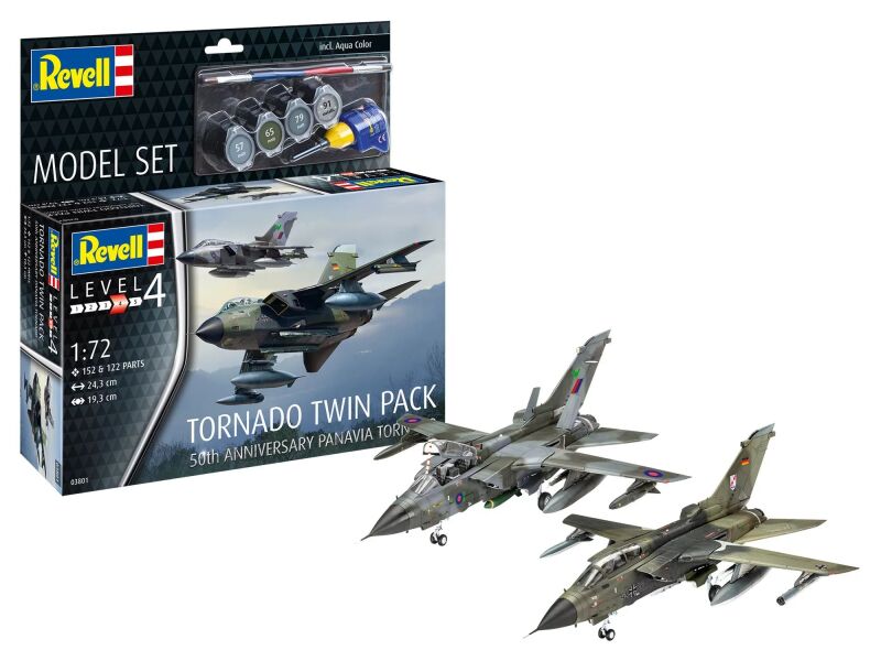 Revell Model Set Tornado Twin Pack 50th Anniversary Modellbausatz 1:72 / 63801