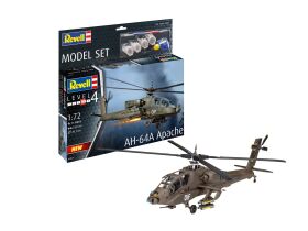 Revell Model Set AH-64A Apache Modellbausatz mit Basiszubehör / 63824