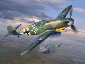 Revell Model Set Messerschmitt Bf109 G-2/4 Modellbausatz mit Basiszubehör / 63829