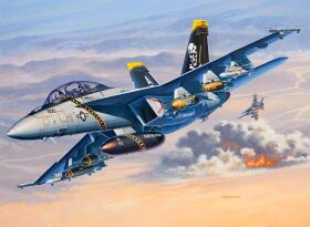 Revell Model Set F/A-18F Super Hornet Modellbausatz mit Basiszubehör / 63834