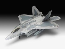 Revell Model Set Lockheed Martin F-22A Raptor Modellbausatz mit Basiszubehör / 63858