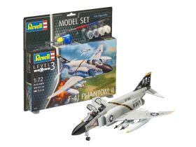Revell Model Set F-4J Phantom II Modellbausatz mit...
