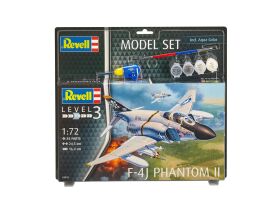Revell Model Set F-4J Phantom II Modellbausatz mit Basiszubehör / 63941