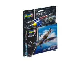 Revell Model Set Spitfire Mk.IIa Modellbausatz mit Basiszubehör / 63953