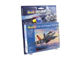 Revell Model Set F/A-18E Super Hornet Modellbausatz mit Basiszubehör / 63997