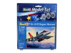 Revell Model Set F/A-18E Super Hornet Modellbausatz mit Basiszubehör / 63997