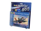 Revell Model Set F/A-18E Super Hornet Modellbausatz mit Basiszubehör / 63997
