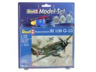 Revell Model Set Messerschmitt Bf-109 1:72 Modellbausatz mit Basiszubehör / 64160