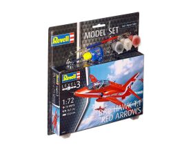 Revell Model Set BAe Hawk T.1 Red Arrows Modellbausatz mit Basiszubehör / 64921