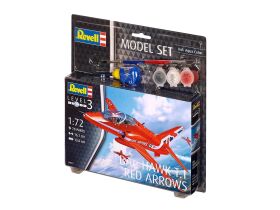 Revell Model Set BAe Hawk T.1 Red Arrows Modellbausatz mit Basiszubehör / 64921