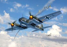 Revell Model Set Junkers Ju88 A-1 "Battle of Britain" 1:72 Modellbausatz inkl. Farben, Kleber & Pinsel / 64972