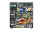 Revell Model Set EC135 Air-Glaciers 1:72 Plastikmodellbausatz / 64986