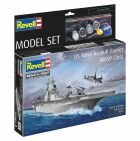 Revell Model Set US Navy Assault Carrier WASP Class Modellbausatz mit Basiszubehör / 65178