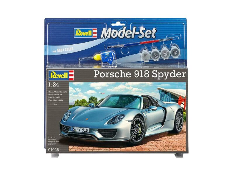 Revell Model Set Porsche 918 Spyder Modellbausatz mit Basiszubehör / 67026