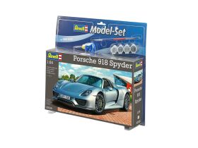 Revell Model Set Porsche 918 Spyder Modellbausatz mit Basiszubehör / 67026
