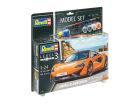Revell Model Set McLaren 570S 1:24 Modellbausatz inkl. Farben, Kleber & Pinsel / 67051