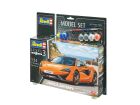 Revell Model Set McLaren 570S 1:24 Modellbausatz inkl. Farben, Kleber & Pinsel / 67051