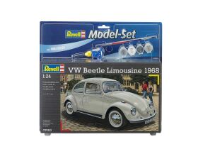 Revell Model Set VW Beetle Limousine 68 Modellbausatz mit...