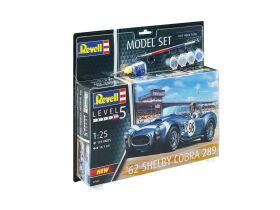 Revell Model Set 62 Shelby Cobra 289 Modellbausatz mit Basiszubehör / 67669