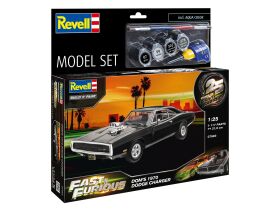 Revell Model Set F&F Dominics 1970 Dodge Charger Modellbausatz mit Basiszubehör / 67693