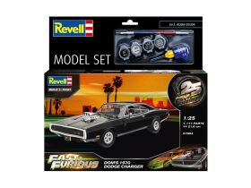 Revell Model Set F&F Dominics 1970 Dodge Charger Modellbausatz mit Basiszubehör / 67693