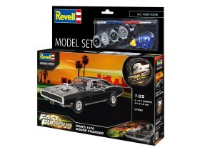 Revell Model Set F&F Dominics 1970 Dodge Charger Modellbausatz mit Basiszubehör / 67693