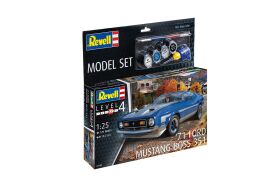 Revell Model Set 71 Ford Mustang Boss 351 1:24 Modellbausatz mit Basiszubehör / 67699