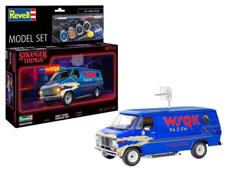 Revell Model Set GMC® WSQK Squawk Van "Stranger Things" Modellbausatz mit Basiszubehör / 67732