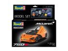 Revell Model Set McLaren 750S 1:24 Modellbausatz inkl. Farben, Kleber & Pinsel / 67734
