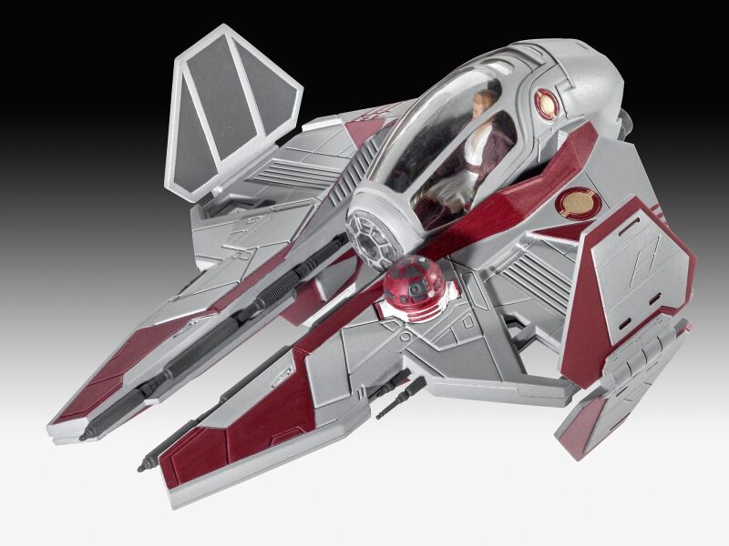 Revell Starter Kit Obi-Wans Starfighter Modellbausatz Star Wars mit Basiszubehör / 73607