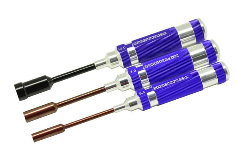 ARROWMAX Steckschlüssel-Set 5,5, 7,0, 12,0 x100mm (3Stck.) / AM-150991