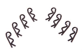 Aerox Handed Body Clips - Black (pk8) / AX034