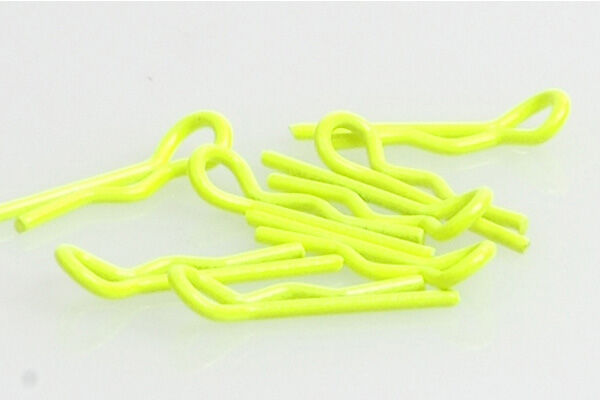 Karosserieclip 1/10 klein - Neon Gelb (8) / CR063