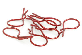 Karosserieclip 1/10 groß - Rot Metallic (8) / CR077