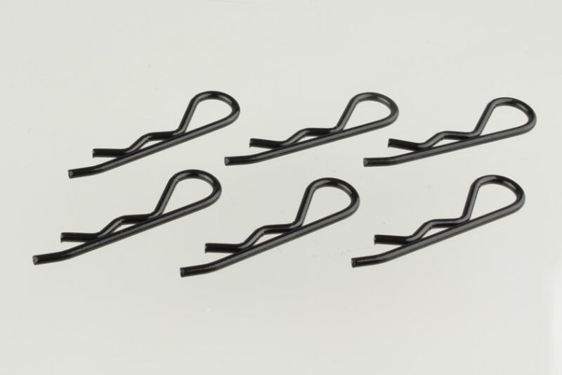 Karosserieclip 1/8 - schwarz (6) / CR090