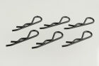Karosserieclip 1/8 - schwarz (6) / CR090