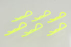 Karosserieclip 1/8 - Neon Gelb (6) / CR093