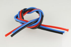 CORE RC Silikonkabel 2,5qmm Rot/Schwarz/Blau jeweils 50cm...
