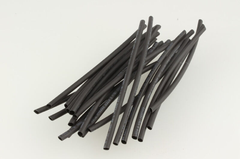Schrumpfschlauch 2,0mm für Kabel und Connector, schwarz (20) / CR120