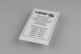 CORE Bohrerset für Dämpferkolbenplatten 1.1...